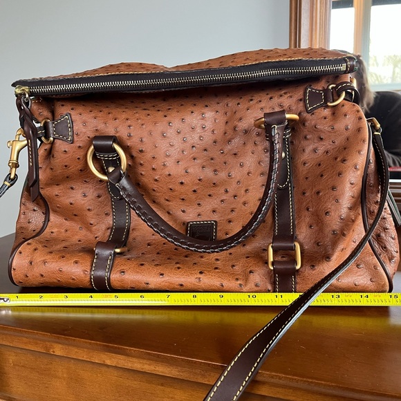 Dooney & Bourke Large Ostrich Florentine Satchel NWOT - Picture 5 of 14